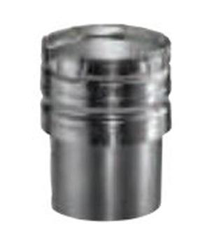 Tube Adapter, Single Wall Draft Hood, 4 in Dia, 6 in HT