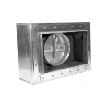 Duct Damper, Ceiling Radiation, 16 in Dia, 12 in LG