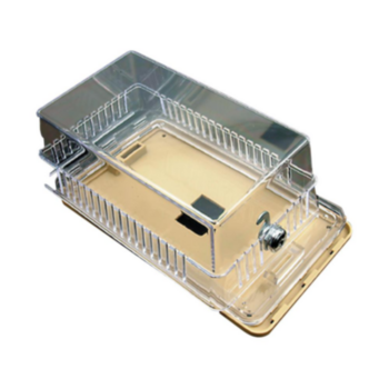 Guard, Thermostat, 8.25 in WD, 10.25 in LG, 4.5 in HT, Clear