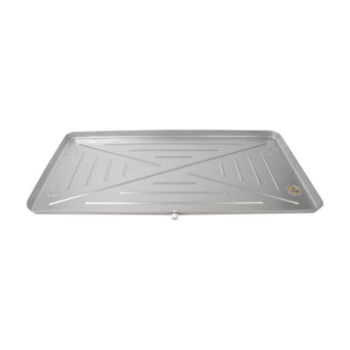 Drain Pan, Seamless Rolled Edge, 30 in WD, 60 in LG, Metal