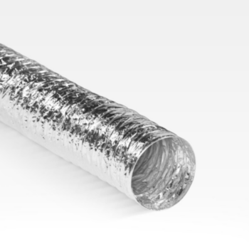 Duct Connector, Uninsulated Flexible Air, 6 in Dia, 25 ft LG