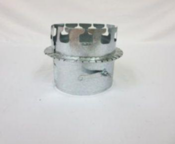 Duct Collar, Board Tab Lock, 6 in Dia, 30 gauge THK
