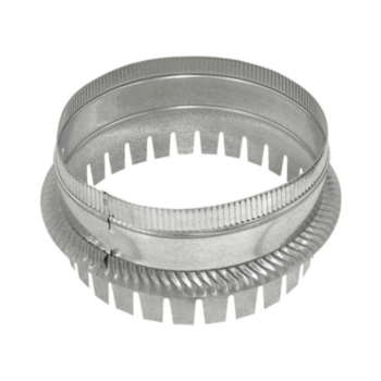 Duct Collar, Tab, 12 in Dia, 30 gauge THK, Galv Steel