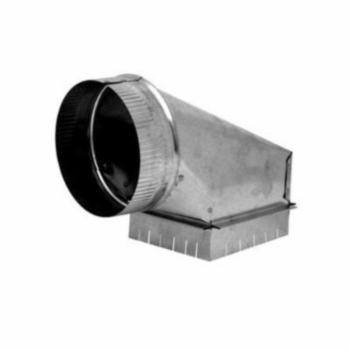 Duct Collar, Take-Off, Top, Square-Round, 8 in Dia, 2 in