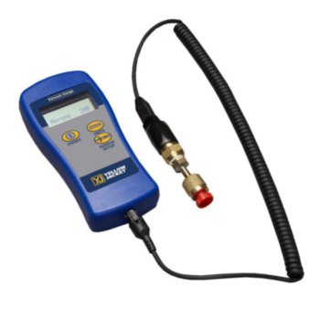 Handheld Vacuum Gauge Kit, Plastic, Rubber, Brass