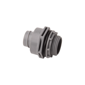 Conduit Connector, Straight, 0.75 in, Screw-On, Zinc