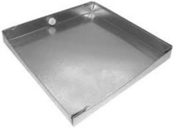 Drain Pan, 28 in WD, 60 in LG, 24 gauge THK