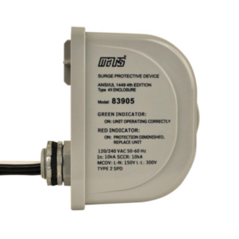 Surge Protector, HVAC/R, 120/240 VAC, 20 kA, 50/60 Hz, 18 in