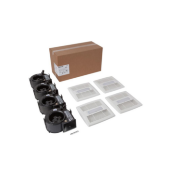Exhaust Fan, Bathroom Light Finish Pack, 80 cfm, 4 in