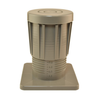 Riser, Adjustable Equipment, 5 to 8 in HT, Polypropylene