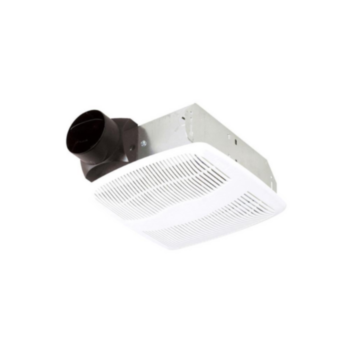 Exhaust Fan, Bathroom, 80 cfm, 1033 rpm, Ceiling, 4 in