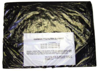 Filter, Air Cleaner, Carbon, 330 cfm, 120 VAC, 60 Hz, 125 W