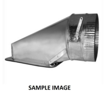 Duct Collar, Take-Off, Top, 7 in Dia, 8.25 in LG, 30 gauge