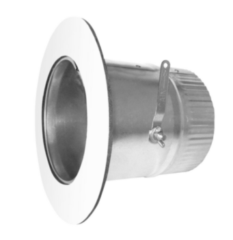 Duct Collar, Take-Off, 5 in Dia, 28 gauge THK, Silver