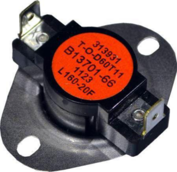 Limit Switch, Control Temperature, Auxiliary, SPST, 160 degF