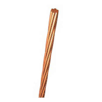 Wire, Bare Copper, #6 Dia, 75 m LG