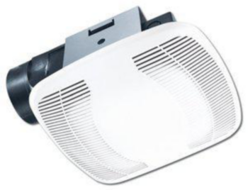 Exhaust Fan, Snap-In Bathroom, 120 cfm, 2625 rpm, Snap-In