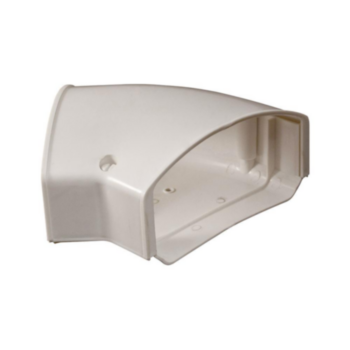 Elbow, Lineset Cover, 45 deg, 3 in, PVC, Glossy