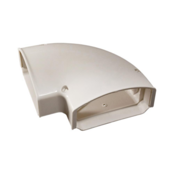 Elbow, Lineset Cover, 90 deg, 3 in, PVC, Glossy
