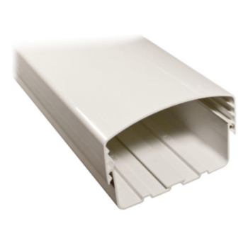 Lineset Cover, Duct, 48 in LG, 5.5 in WD, 2.5 in HT, Plastic