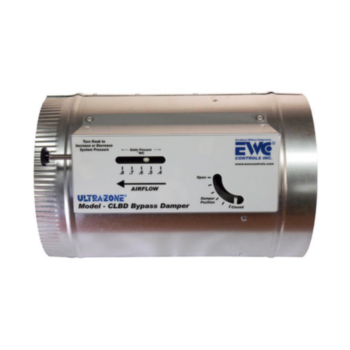 Duct Damper, Constant Load Bypass, 8 in LG, 8 in WD, 400 cfm