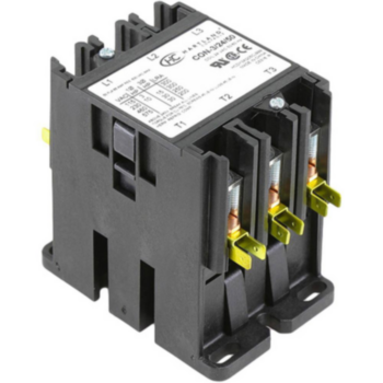 Contact, 24 VAC, 0.25 in QC'S, Lug, 60 A, 3 Poles