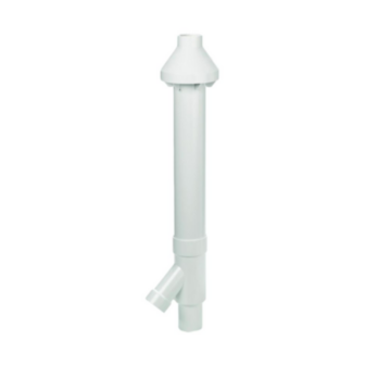 Duct Vent, Concentric, 2 in, 34.75 in LG, Plastic