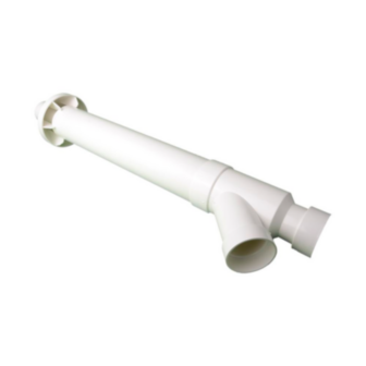 Duct Vent, Concentric, 3 in, 39-14/8 in LG, Plastic