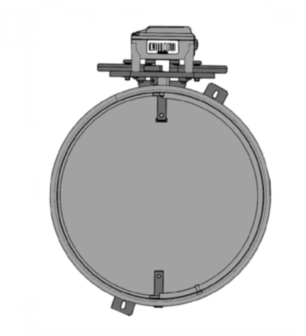 Damper With Actuator 8"