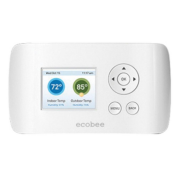 Ecobee, Thermostat, Smart Si Wi-Fi, Programmable, 2 Heat/2 Cool