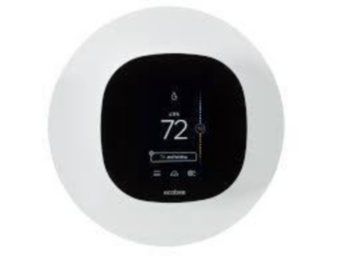 Thermostat, Wi-Fi Programmable, White, 24 VAC, LCD, Screw