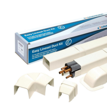 Duct Kit, Easy Lineset, 8 Components, 3 in, Cream