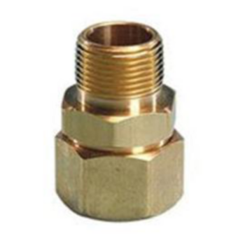 Straight Fitting, 1/2 in, Brass