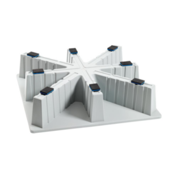 Pad, Heat Pump, Injection Molded Polypropylene, Gray