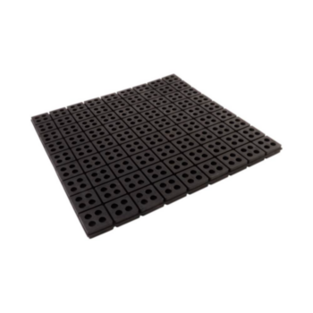 Pad, Iso-Cube Anti-Vibration, Natural Rubber, Black