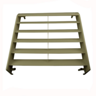 Grill, Air Adjustment, 589 mm WD, 592 in HT, Resin
