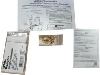 Conversion Kit, Natural Gas to Liquid Propane, Modulating Furnace
