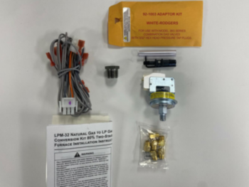 LP Conversion Kit, Two Stage, 80% W/ LP Switch