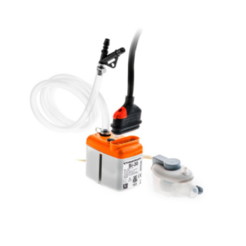 Condensate Pump, Mini, 10 to 33 ft, 5 gph, 230 V