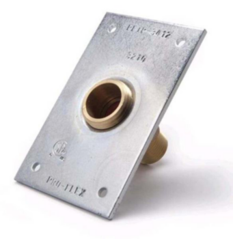 Plate, Termination, 1/2 in MIP x 3/8 in FIP