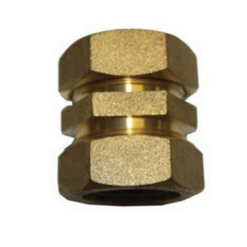 Union, 1/2 in x 1/2 in, Brass