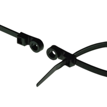 Cable Tie, 8 in LG, Black, 50 lb