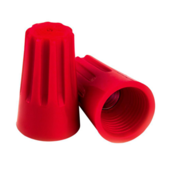 Connector, Twist-On Wire, 22 to 18 AWG, Red, Meets CSA, UL