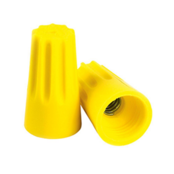 Connector, Twist-On Wire, 22 to 10 AWG, Yellow