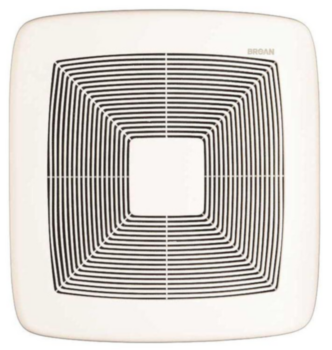 Exhaust Fan, Ventilation, 110 cfm, 120 V, 0.3 A, Galv Steel