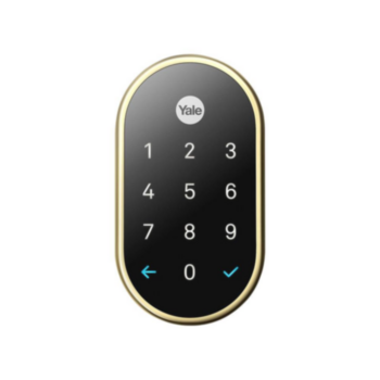 Lock, Nest, Connect, 2.2 in WD, 1.8 in THK, 3.1 in LG, Brass