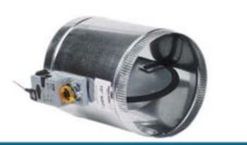 Zoning Damper, Electronic Bypass, 16 in Dia, 24 gauge THK