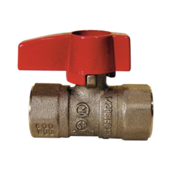 Ball Valve, Straight, Gas, 0.75 in, FIP, Full, Brass
