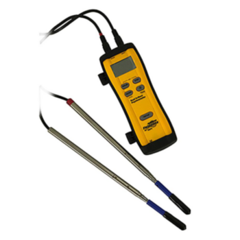 Psychrometer, Dual-In-Duct, -4 to 140 degF, Yellow