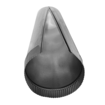 Duct Pipe, Joint Snap Lock, Beaded, 10 in, 60 in LG, Steel